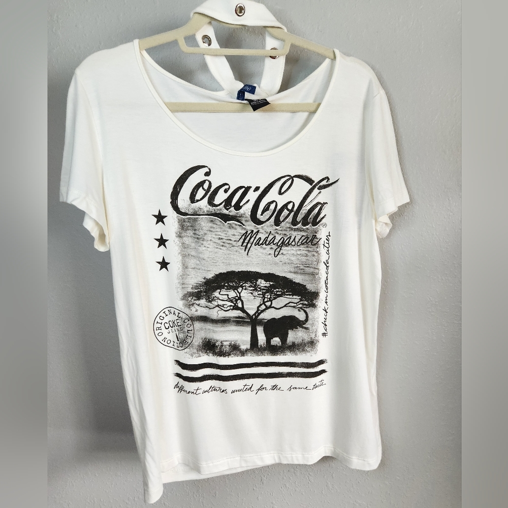 Coca Cola White Short Sleeve Tee